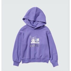 Uniqlo Sanrio Characters Kuromi Cropped Hoodie 9-10Y (140)